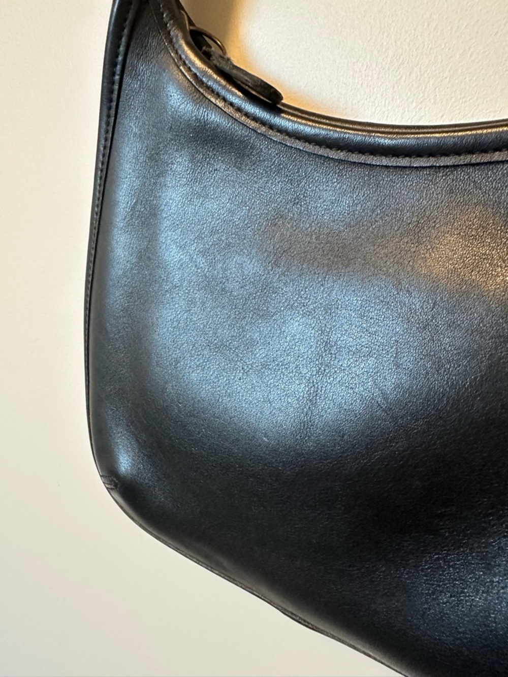 Coach Black Leather Vintage Mini Ergo - Picture 5 of 11